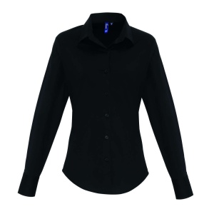Camasa WOMEN'S STRETCH-FIT COTTON POPLIN LONG SLEEVE SHIRT - Img 1