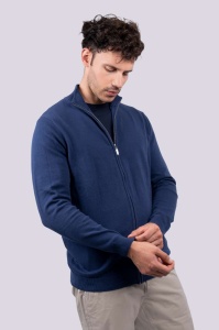 Hanorac MEN’S FULL ZIP CARDIGAN FINE GAUGE COTTON - Img 3