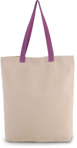 SHOPPER BAG WITH GUSSET AND CONTRAST COLOUR HANDLE - Img 9