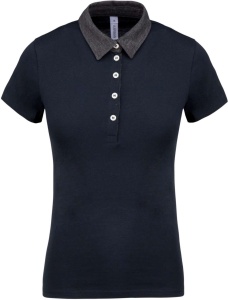 Tricou Polo LADIES' TWO-TONE JERSEY POLO SHIRT - Img 5