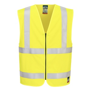 Vestă cu fermoar Bizflame Hi-Vis FR