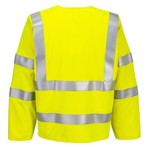 Bizflame Hi-Vis FR Vestă cu fermoar cu mânecă lungă - Img 2