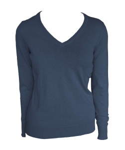 Bluza WOMEN’S V-NECK FINE GAUGE COTTON PULLOVER - Img 9