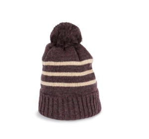 Caciula - Fes KNITTED STRIPED BEANIE IN RECYCLED YARN