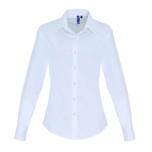 Camasa WOMEN'S STRETCH-FIT COTTON POPLIN LONG SLEEVE SHIRT