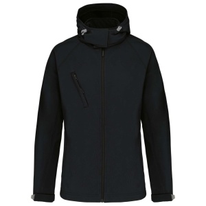 Jacheta LADIES' DETACHABLE HOODED SOFTSHELL JACKET