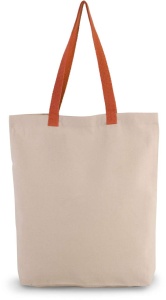 SHOPPER BAG WITH GUSSET AND CONTRAST COLOUR HANDLE - Img 10
