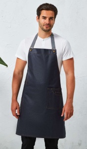 Sort 'DISTRICT' WAXED LOOK DENIM BIB APRON - Img 3