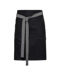 Sort 'DIVISION' WAXED LOOK DENIM WAIST APRON