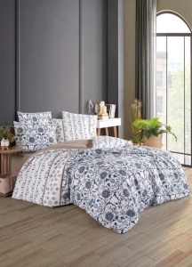 Set de lenjerie de pat Bedding World Ranforce din bumbac strălucitor