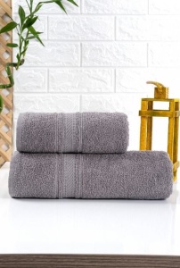 Set de prosoape gri din 2 piese