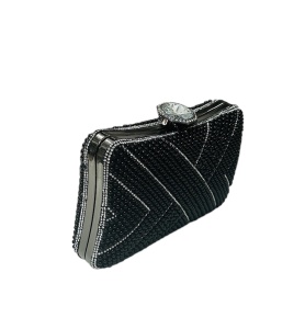 Clutch elegant cu perle - Img 2