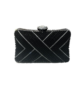 Clutch elegant cu perle - Img 1