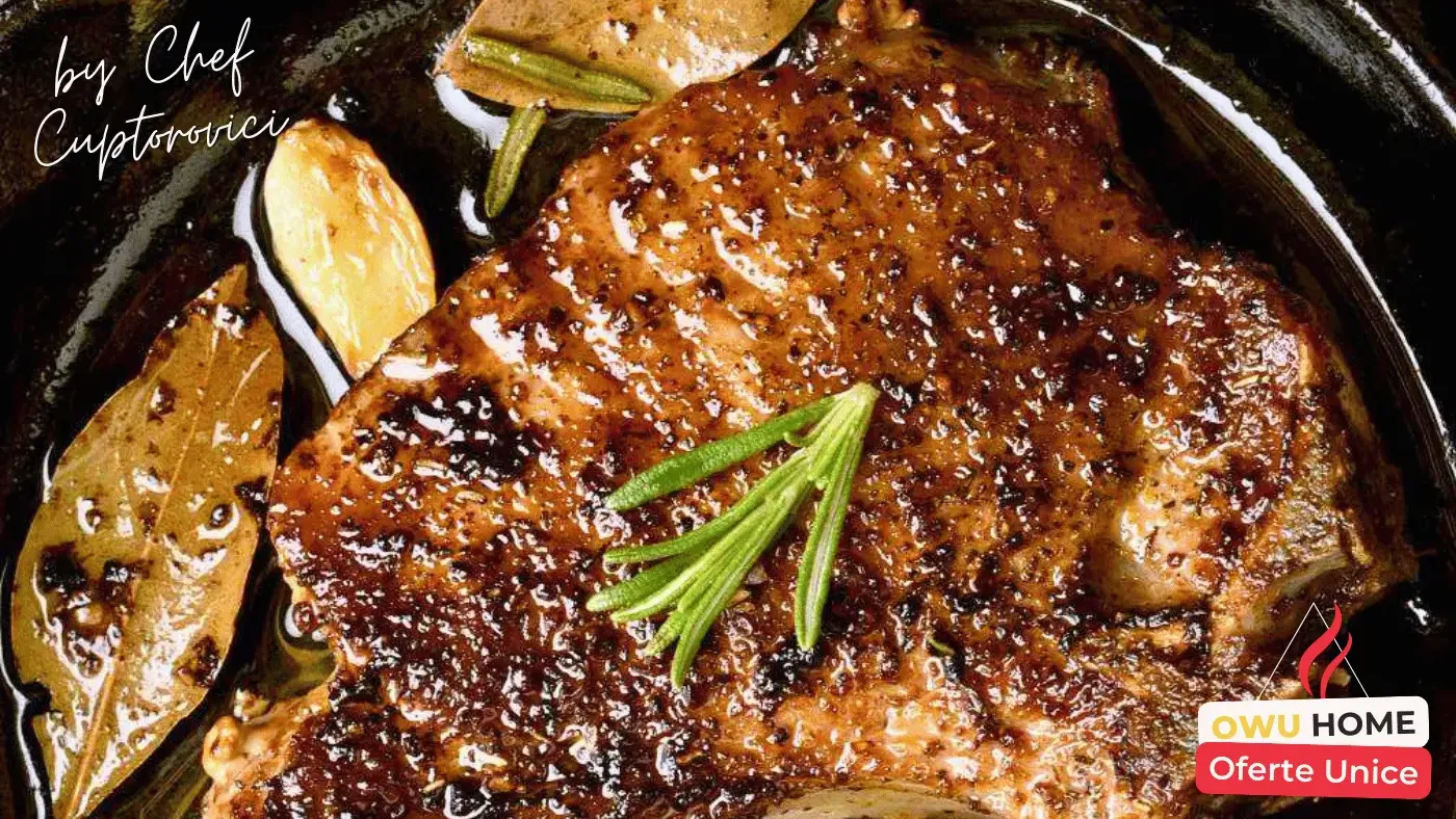 Cum să gătești cea mai bună carne de porc la tigaie de fontă – Reteta by Chef Cuptorovici @ OWU Home