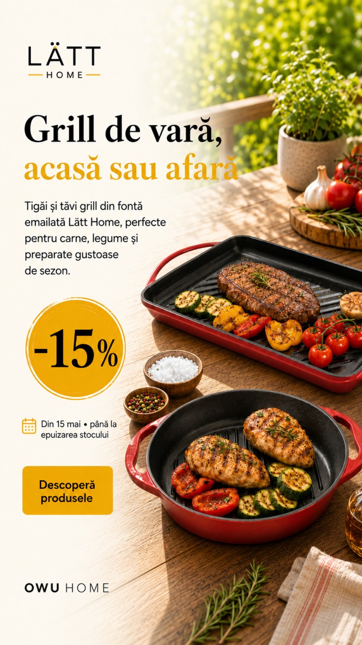 Grill de vară, acasă sau afară