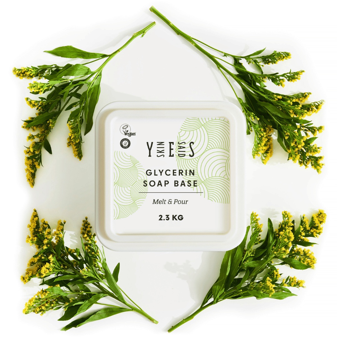 Baza de sapun cu glicerina, Skin Said Yes, Melt & Pour, solid, 2.3 Kg, organic si natural, pentru toate tipurile de piele, testat dermatologic