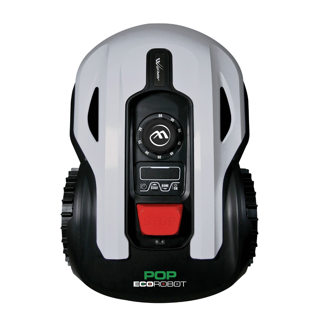 Robot de tuns gazon, Wiper POP 8S, cu fir perimetral, control Bluetooth+WI-FI prin aplicatia 