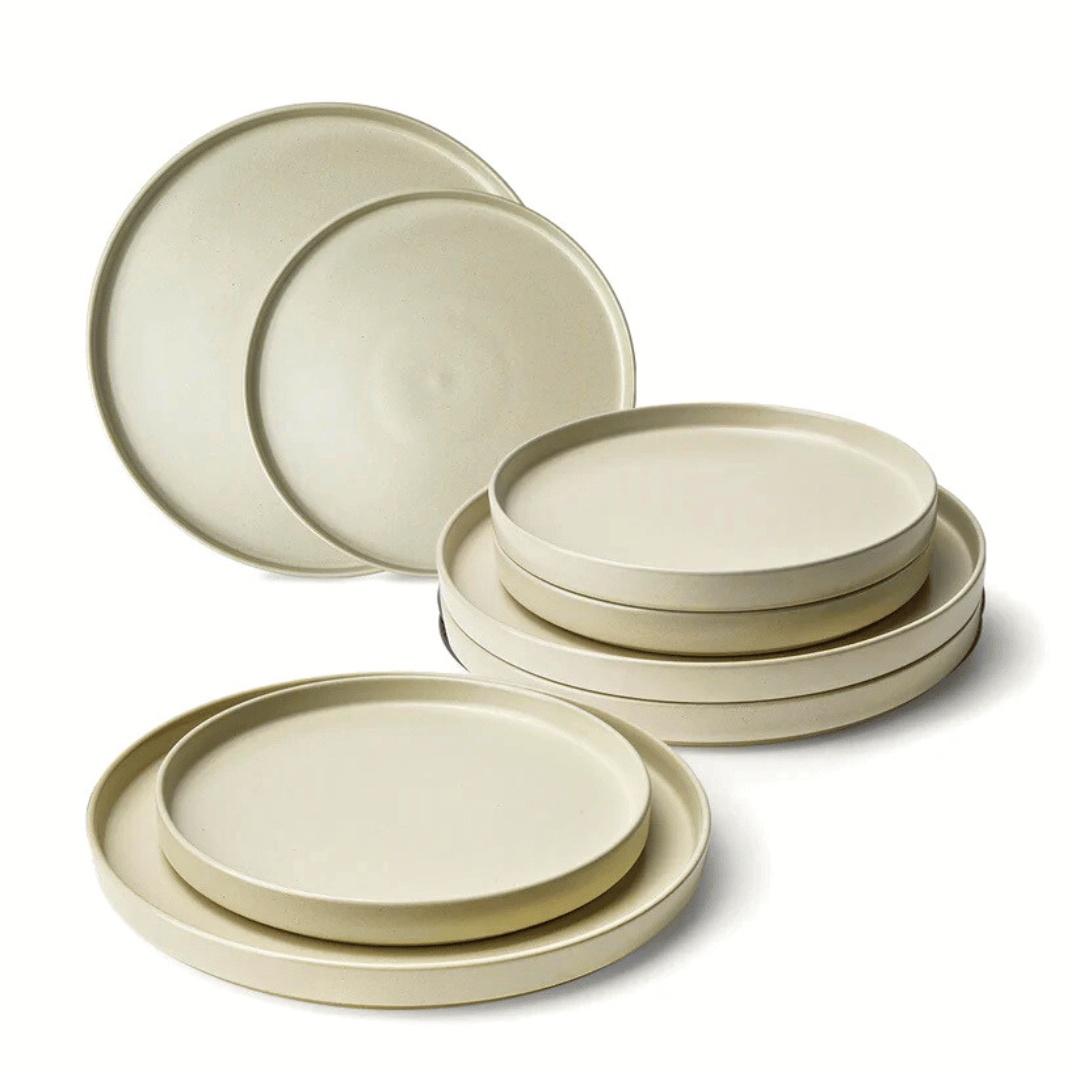 Set 4 Farfurii intinse, colectia Sierra, ceramica, nisip