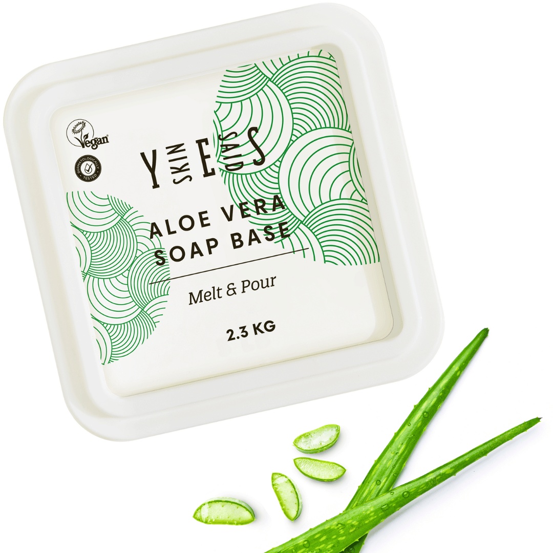 Baza de sapun cu Aloe Vera, Skin Said Yes, Melt & Pour, solid, 2.3 Kg, organic si natural, pentru toate tipurile de piele, testat dermatologic