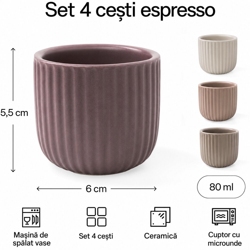 Conținut și dimensiuni set MIAMIO Senita Beige Canyon, 80 ml