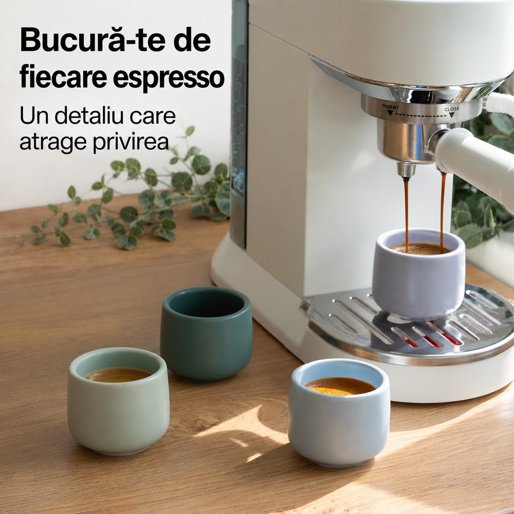 Cesti Nami Pastel Coast de 80 ml langa espressor