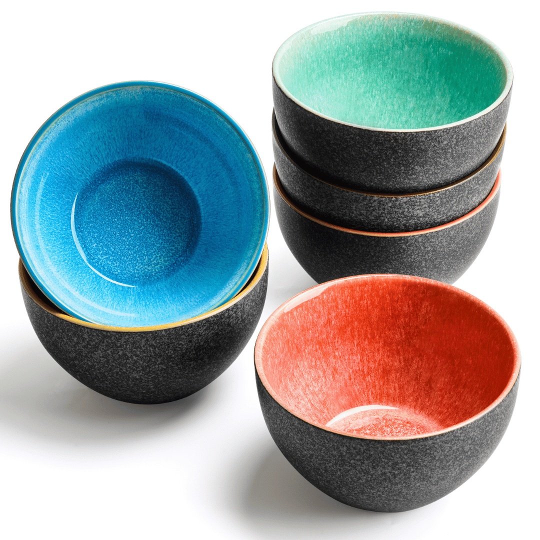 Set 6 Boluri ceramica, colectia Las Palmitas, multicolor, 14x8 cm, 750 ml - 2 | YEO