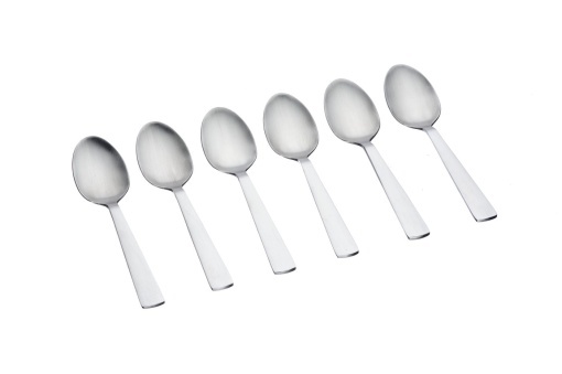 Set 6 lingurițe cafea TELMO, inox durabil, design clasic reinterpretat, argintiu mat