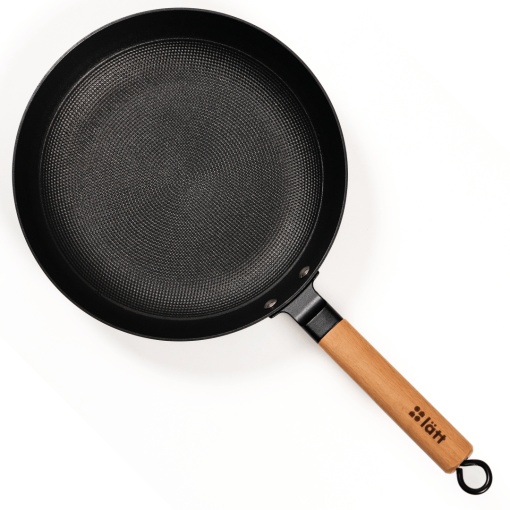 Tigaie fonta usoara tip fagure, Lätt Home, invelis antiaderent non-stick Fusion® PRO, cu maner detasabil din lemn de fag