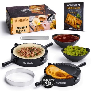 Kit 2 forme Empanadas/Coltunasi cu boluri pentru sos, accesorii si idei retete incluse - Tortillada - Img 1