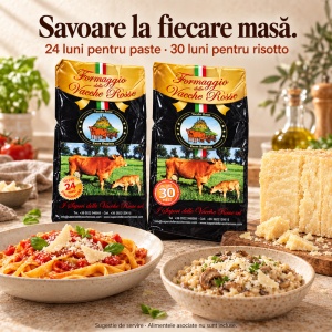 Pachet degustare branza Formaggio Vacche Rosse Antica Corte, Duo 24/30 luni, 2 x 500 g - Img 8