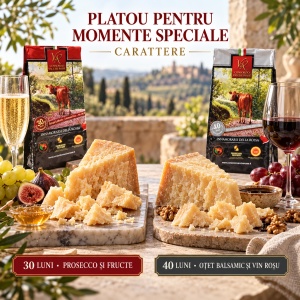 Pachet Parmigiano Reggiano D.O.P. Vacche Rosse, Carattere 30 + 40 luni, 2 × 500 g - Img 7