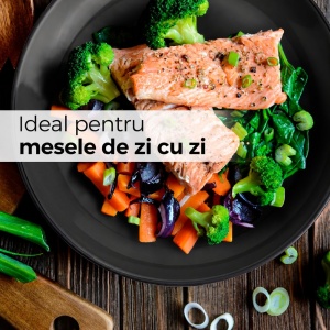 Serviciu de masa pentru 6 persoane, Set complet 30 piese Le Papillon, Cani, Boluri, Farfurii, ceramica, negru - Img 4