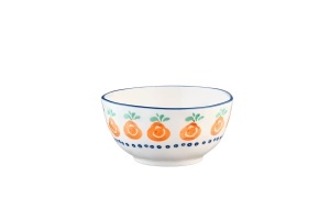 Set 4 Boluri aperitiv, NAPOLI Citrus, portelan pictat manual, Ø12cm, 35cl - Img 5