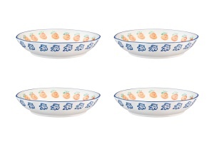Set 4 Farfurii adanci, NAPOLI Citrus by Björn, portelan, Ø21,5cm, 90cl, Pictat manual - Img 5