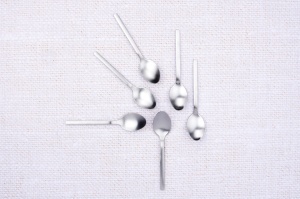Set 6 lingurițe cafea EMUND, oțel inoxidabil, design drept și elegant, argintiu mat - Img 3