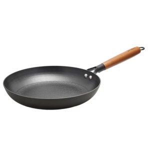 Tigaie fonta usoara 28 cm tip fagure antiaderent, Lätt Home, maner acacia detasabil