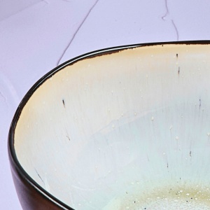 Serviciu de masa 6 persoane, set Esential 18 piese, colectia Iris, Boluri/Farfurii intinse, ceramica glazurata, alb Ivory - Img 5