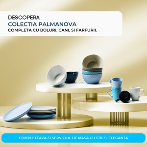 Set 6 Boluri ceramice, Palmanova, Ocean multicolor, 16x8 cm, 800 ml - Img 6