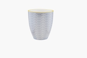 Set 6 Cani de cafea, PATTERN Eclipse, portelan, 300 ml, gri antracit - Img 4