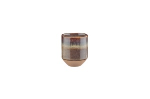 Set 6 Cesti de espresso, GENESIS Basalt, ceramica glazurata, 80ml, maro vulcanic - Img 3