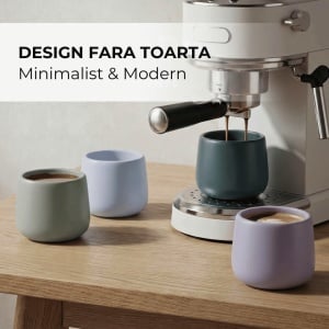 Set 4 Cani cafea 250 ml, Nami Pastel Coast, ceramica, fara toarta, multicolor - Img 6