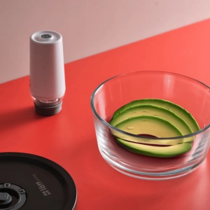Caserola ermetica din sticla borosilicata 1400 ml, Lätt Home, dreptunghiulara, cu capac vacuum, transparenta - Img 8