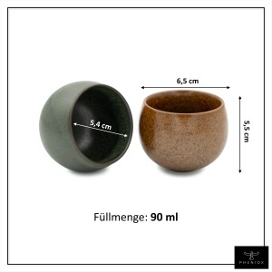 Cesti barista pentru espresso, Timeout, ceramica stoneware, set 5 x 90 ml - Img 2