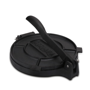 Kit Presa tortilla, Tortillada, fonta pre-asezonata, include hartie de copt x 100 buc - Img 1