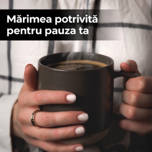Set 4 Cani de cafea, colectia Sierra Basalt, ceramica, 500 ml, antracit - Img 3