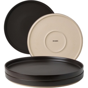 Set 4 Farfurii intinse fel principal, Sierra Basalt, ceramica, 26 cm, antracit - Img 8