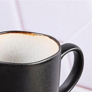 Set 6 Cani de cafea, colectia Iris, interior alb Ivory, ceramica glazurata, 400 ml - Img 4