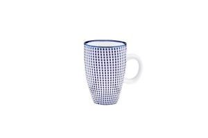 Set 6 Cesti de espresso, PATTERN Blue, portelan, 90 ml, albastru model - Img 4