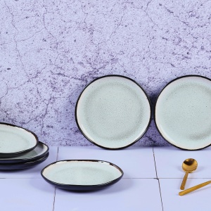Set Vesela 48 piese - Serviciu Complet de masa 6 persoane, Cani/Cesti, Boluri, Farfurii intinse/adanci, ceramica glazurata - colectia Iris Ivory white - Img 3