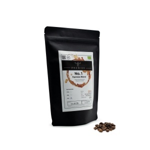 Cafea boabe bio pentru espresso PHENIOX No. 1 Espresso Blend, Arabica & Robusta, 250 g / 1 kg